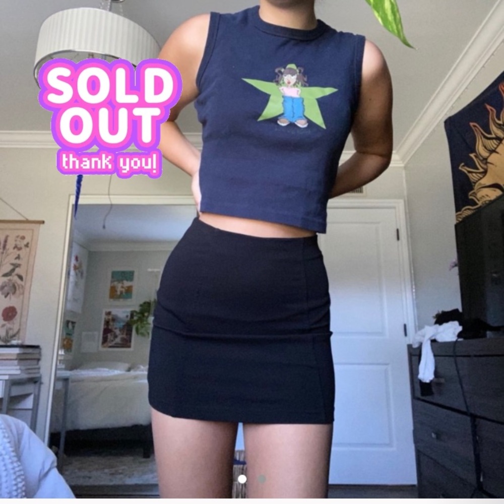 SOLD!black mini skirt